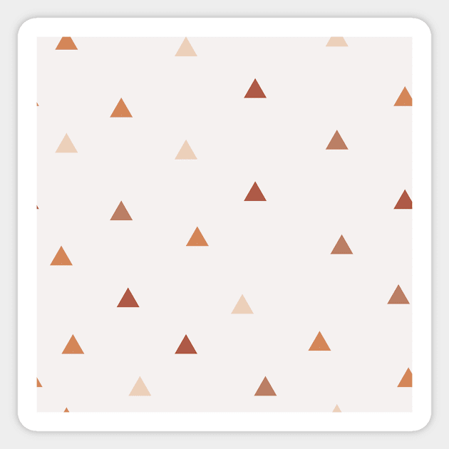 Scattered Triangle Pattern Sticker by StylishTayla